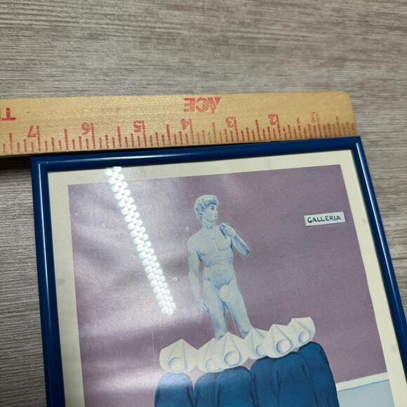 Frank Whipple AP Hand Signed Print Framed "Art Appreciation" 7x7 - Picture 6 of 6